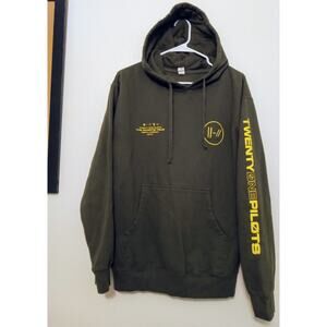 Twenty One Pilots 2019 Bandito Tour Hoodie Independent Olive Green Pullover SZ M